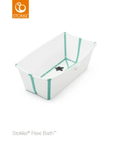 Stokke Baignoire Pliante Flexi Bath Bouchon Thermochromique -Produits Pour Bébé 531905 baignoire pliante flexi bath blanc aqua stokke bambinou