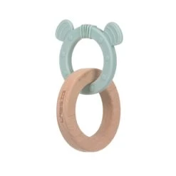 Lassig Anneau De Dentition En Bois Et Silicone Little Chums Chien