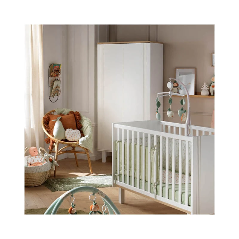 Armoire 2 Portes Eleonore Blanc 2 Armoire 2 Portes Eleonore Blanc – Image 2