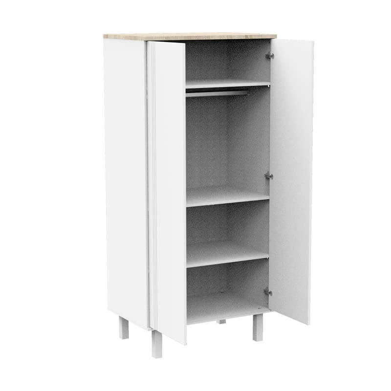 Armoire 2 Portes Eleonore Blanc 3 Armoire 2 Portes Eleonore Blanc – Image 3