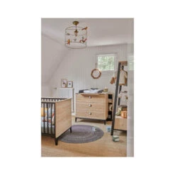 Armoire 2 Portes Marcel Chêne Blond Noir -Produits Pour Bébé armoire 2 portes marcel chene blond noir galipette bambinou focus bebe
