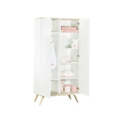 Armoire 2 Portes Serena -Produits Pour Bébé armoire 2 portes serena sauthon bambinou etageres
