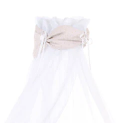 Ciel De Lit Coton Organique Pour Berceaux Cododo Babybay -Produits Pour Bébé babybay himmel organic cotton royal beige glitzerpunkte gold 100360 002 1