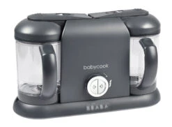 Beaba Robot Culinaire Babycook Duo -Produits Pour Bébé babycook duo dark grey beaba bambinou lateral 1