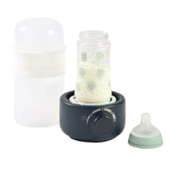 Beaba Chauffe Biberon Babymilk Second -Produits Pour Bébé babymilk second chauffe biberon ultra rapide night blue beaba bambinou ouvert 1