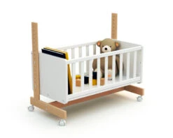 Berceau Cododo Confort Avec Matelas -Produits Pour Bébé berceau cododo confort blanc hetre verni at4 bambinou berceau