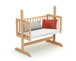 Berceau Cododo Essentiel Avec Matelas -Produits Pour Bébé berceau cododo essentiel hetre verni at4 bambinou banquette