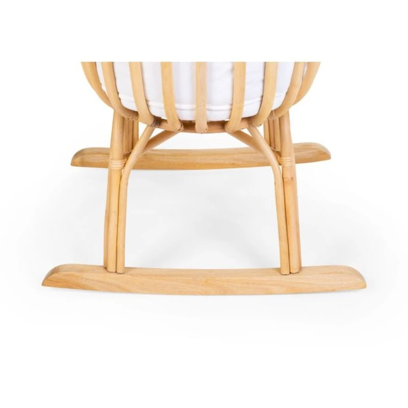 Childhome Berceau En Rotin Avec Matelas, Habillage Jersey Ecru Et Pieds A Bascule 6 Childhome Berceau En Rotin Avec Matelas, Habillage Jersey Ecru Et Pieds A Bascule – Image 6