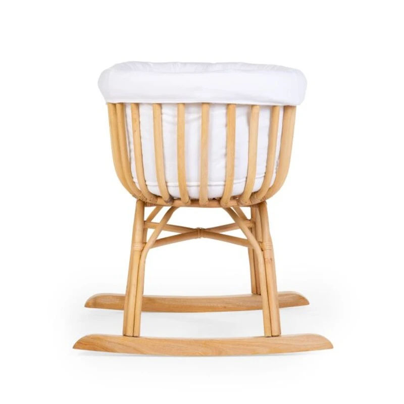 Childhome Berceau En Rotin Avec Matelas, Habillage Jersey Ecru Et Pieds A Bascule 5 Childhome Berceau En Rotin Avec Matelas, Habillage Jersey Ecru Et Pieds A Bascule – Image 5