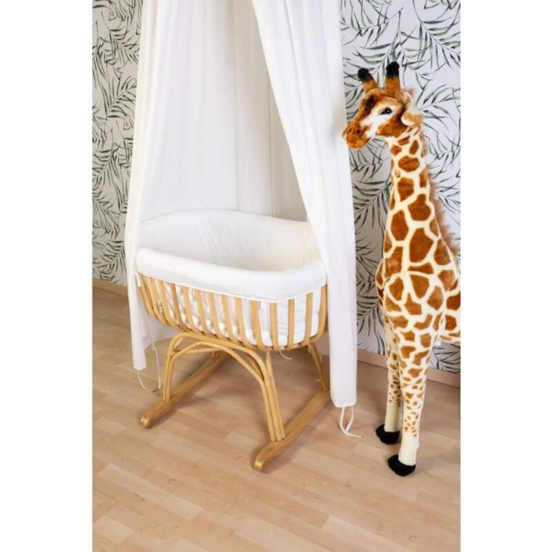Childhome Berceau En Rotin Avec Matelas, Habillage Jersey Ecru Et Pieds A Bascule 7 Childhome Berceau En Rotin Avec Matelas, Habillage Jersey Ecru Et Pieds A Bascule – Image 7