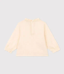 PETIT BATEAU Blouse Manche Longue Gaze De Coton Avalanche