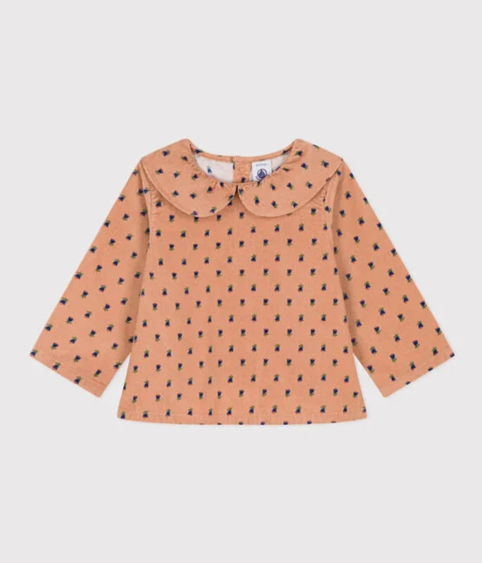 PETIT BATEAU Blouse Manche Longue En Velours 2 PETIT BATEAU Blouse Manche Longue En Velours – Image 2