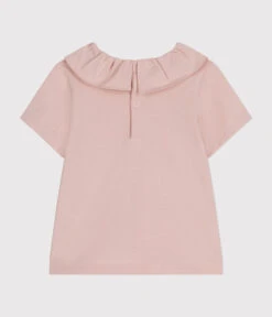 PETIT BATEAU Blouse Manches Courtes En Jersey Saline -Produits Pour Bébé blouse manches courtes jersey bebe saline petit bateau bambinou produit face
