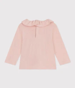 PETIT BATEAU Blouse Manches Longues Rose Saline -Produits Pour Bébé blouse manches longues rose saline 6m petit bateau bambinou dos