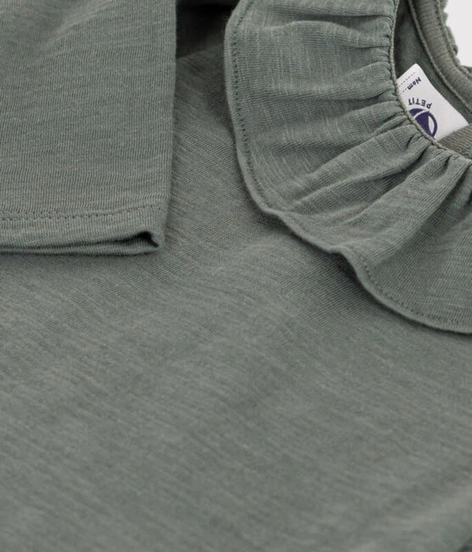 PETIT BATEAU Blouse Manches Longues Vert Thuya 2 PETIT BATEAU Blouse Manches Longues Vert Thuya – Image 2