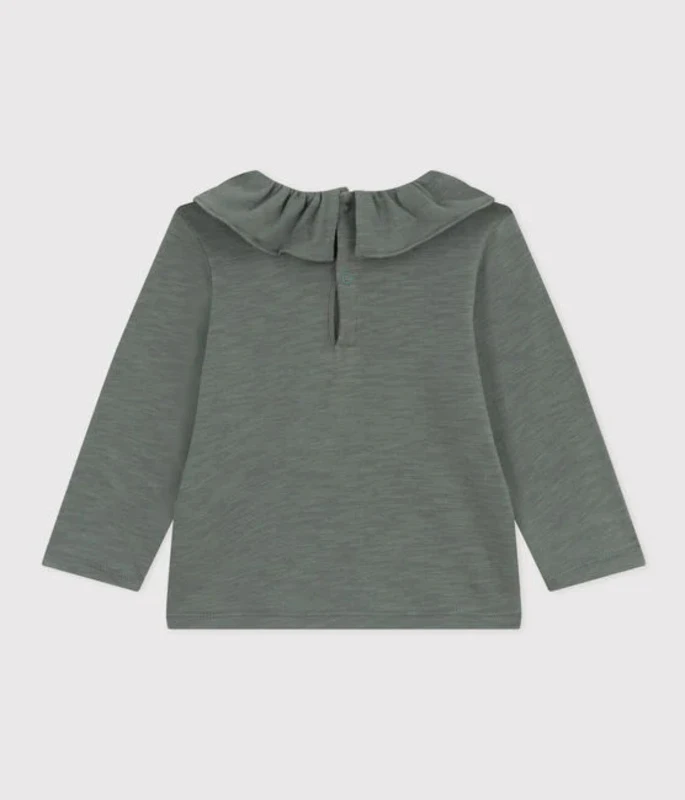 PETIT BATEAU Blouse Manches Longues Vert Thuya 1 PETIT BATEAU Blouse Manches Longues Vert Thuya