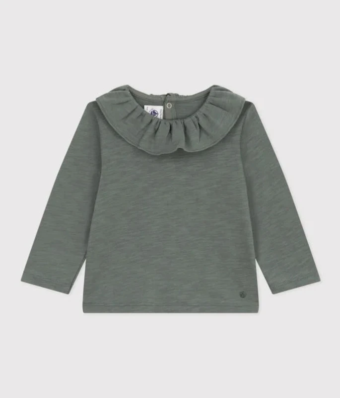 PETIT BATEAU Blouse Manches Longues Vert Thuya 3 PETIT BATEAU Blouse Manches Longues Vert Thuya – Image 3