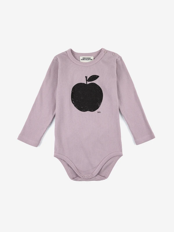 Bobo Choses Body à Manches Longues Lavande Pomme 3 Bobo Choses Body à Manches Longues Lavande Pomme – Image 3