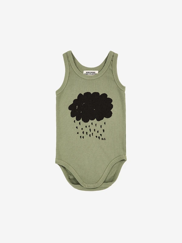 Bobo Choses Body Sans Manches Olive Nuage 3 Bobo Choses Body Sans Manches Olive Nuage – Image 3
