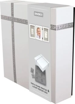 Dooky Boîte à Empreinte De Main Avec Cadre Triptyque Et Photo + Coffret Cadeau