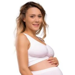 Carriwell Brassière De Grossesse Sans Couture Blanc -Produits Pour Bébé brassiere grossesse sans couture blanc xl carriwell bambinou biais