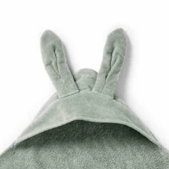 Elodie Cape De Bain - Mineral Green Bunny -Produits Pour Bébé cape bain mineral green bunny elodie bambinou zoom