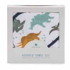 Little Unicorn Cape De Bain Mousseline Coton Et Gant De Toilette -Produits Pour Bébé cape bain mousseline coton gant de toilette little unicorn bambinou packaging 1