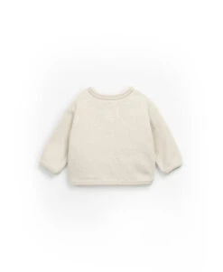 Cardigan En Jersey Blanc Cassé Arthur