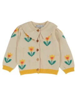 Cardigan Tulipe -Produits Pour Bébé cardigan tulipe emile ida bambinou enfant face 1