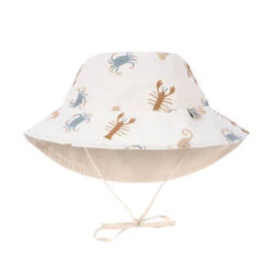 Lassig Chapeau Anti-UV Réversible Animaux De La Mer/blanc Cassé -Produits Pour Bébé chapeau anti uv reversible animaux mer blanc casse lassig bambinou