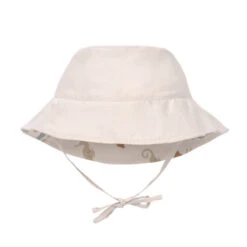 Lassig Chapeau Anti-UV Réversible Animaux De La Mer/blanc Cassé -Produits Pour Bébé chapeau anti uv reversible animaux mer blanc casse lassig bambinou reversible