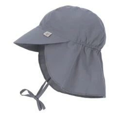 Lassig Chapeau De Soleil Protège-nuque Gris -Produits Pour Bébé chapeau soleil protege nuque gris lassig bambinou