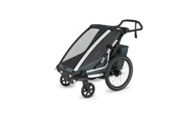 Thule Chariot Cross 1 G3 -Produits Pour Bébé chariot cross 1 g3 dark slate thule bambinou produit face