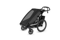 Thule Chariot Sport 1 G3 26 Thule Chariot Sport 1 G3 -Produits Pour Bébé chariot sport 1 g3 black thule bambinou produit face