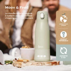 BabyMoov Chauffe-biberon Nomade Rechargeable Moov & Feed