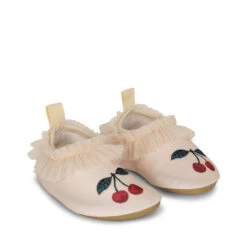 Chaussons De Bain à Volants Cerise