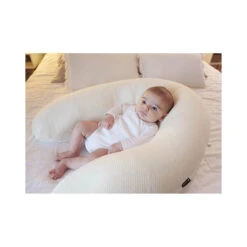 Candide Coussin De Maternité Et D'allaitement Multirelax Jersey Beige Organic -Produits Pour Bébé coussin maternite allaitement multirelax jersey beige organic candide bambinou profil