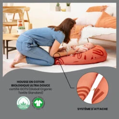 BabyMoov Coussin De Maternité B.Love Earth Terracotta -Produits Pour Bébé coussin maternite b love earth terracotta babymoov bambinou detail