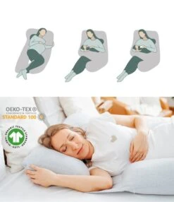 BabyMoov Coussin De Maternité B.Love XXL 2 En 1 Mineral Grey