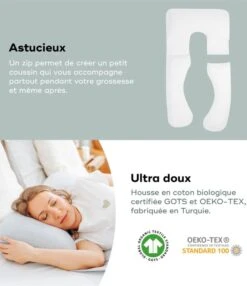 BabyMoov Coussin De Maternité B.Love XXL 2 En 1 Mineral Grey -Produits Pour Bébé coussin maternite b love xxl 2 en 1 mineral grey babymoov bambinou utilisation