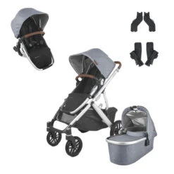 Uppababy Pack Poussette Vista V2 Avec Nacelle + Second Siège Et Adaptateurs -Produits Pour Bébé cover vista v2