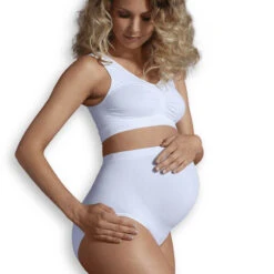 Carriwell Culotte De Grossesse Sans Coutures Blanc -Produits Pour Bébé culotte maternite sans coutures blanc carriwell bambinou femme 4