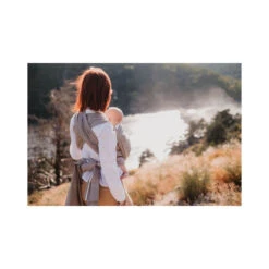 Echarpe De Portage Coton Bio -Produits Pour Bébé echarpe de portage coton bio gris vintage neobulle bambinou2 4