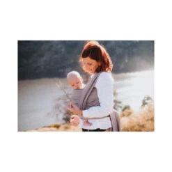 Echarpe De Portage Coton Bio -Produits Pour Bébé echarpe de portage coton bio gris vintage neobulle bambinou4 4