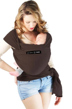 Écharpe De Portage Basic (non Bio) Espresso -Produits Pour Bébé echarpe portage basic espresso love radius bambinou 1