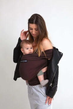 Écharpe De Portage Basic (non Bio) Espresso -Produits Pour Bébé echarpe portage basic espresso love radius bambinou 2