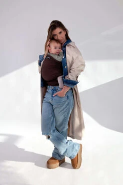 Écharpe De Portage Basic (non Bio) Espresso -Produits Pour Bébé echarpe portage basic espresso love radius bambinou 3