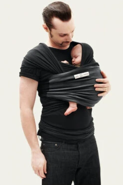 Echarpe De Portage L’Originale 6 Echarpe De Portage L’Originale -Produits Pour Bébé echarpe portage noir anthracite love radius bambinou