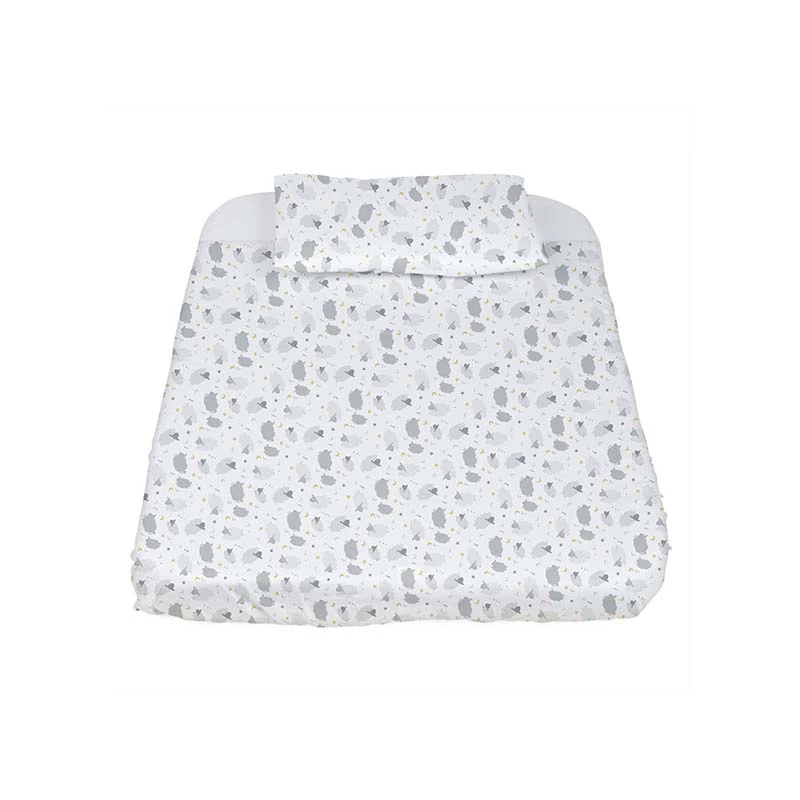 CHICCO Ensemble Linge De Lit 3 Pièces Pour Berceau Cododo Next2Me : Taie Oreiller + Drap Housse + Housse De Couette Grey Sheep 2 CHICCO Ensemble Linge De Lit 3 Pièces Pour Berceau Cododo Next2Me : Taie Oreiller + Drap Housse + Housse De Couette Grey Sheep – Image 2