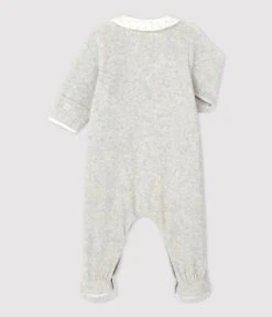 PETIT BATEAU Grenouillère Hiver Beluga Chiné